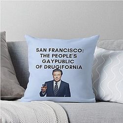 30 Rock - Jack Donaghy - San Francisco: The Peoples Republic of California Throw Pillow