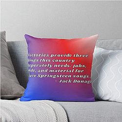 Factories 30 Rock Jack Donaghy quote Throw Pillow