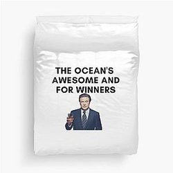 30 Rock - Jack Donaghy - The Ocean is Awesome Duvet Cover