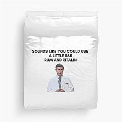 30 Rock - Dr Leo Spaceman - Sounds like you could use a little R&R, rum and Ritalin Duvet Cover