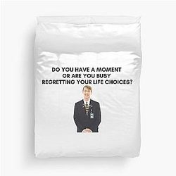 30 Rock - Kenneth - Do you have a moment or are you busy regretting choices? Duvet Cover