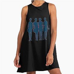 5 Seconds of Summer Silhouette A-Line Dress