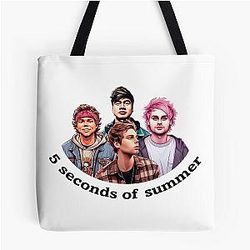 5 Seconds of Summer Band Illustration Tote Bag