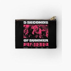 Retro 5 Seconds Summer Tour Photo Graphic Pop Punk Band Zipper Pouch