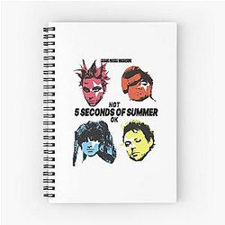 5 Seconds of Summer Pop Punk Band Notebook