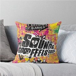 5 Seconds of Summer sounds good Throw Pillow
