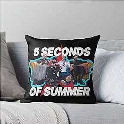 5 Seconds of Summer Graphic Throw Pillow