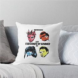 5 Seconds of Summer Pop Band Silhouette Art Throw Pillow