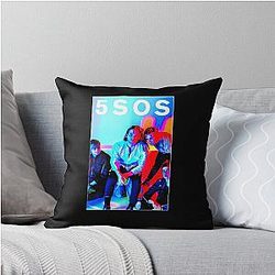 5 Seconds of Summer - Band Photo Throw Pillow