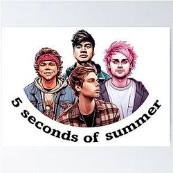 5 Seconds of Summer Band Illustration Poster