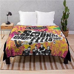 5 Seconds of Summer sounds good feels good Throw Blanket