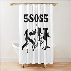 5 Seconds Of Summer Merch Shower Curtain
