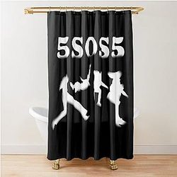 5 Seconds Of Summer Merch Shower Curtain