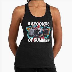 5 Seconds of Summer Graphic Racerback Tank Top