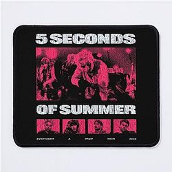 Retro 5 Seconds Summer Tour Photo Graphic Pop Punk Band Mouse Pad