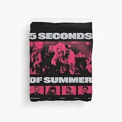 Retro 5 Seconds of Summer Tour Photo Graphic Pop Band Duvet Cover