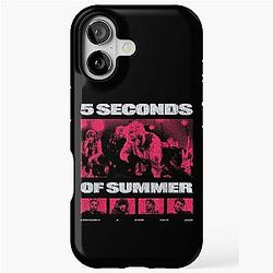 Retro 5 Seconds Summer Tour Photo Pop Punk Band iPhone Case