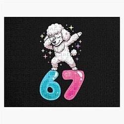 Dabbing Poodle 67th Birthday Shirt Puzzle