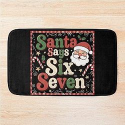 Santa Christmas Bath Mat