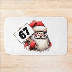 Meme Funny Santa Christmas Mat