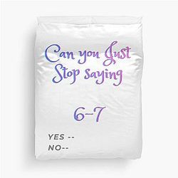 seven funny Duvet Cover