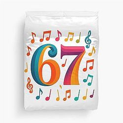 MIME of All Words Tee Shirt ai generated created by fraser Duvet Cover