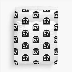 Number 67 Duvet Cover