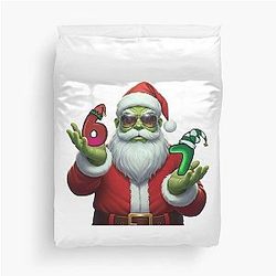 67 Christmas Meme Funny Santa Grinch Duvet Cover