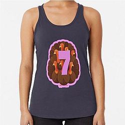 Shirt with Turkeys and Pink Racerback Tank Top