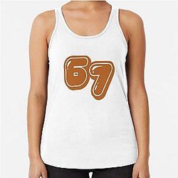Meme Graphic Racerback Tank Top