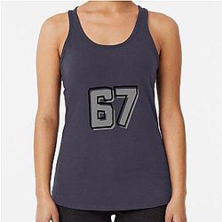 Number 67 Racerback Tank