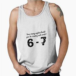 Reading 6, Funny Comfort Colors T Shirt, Teacher Shirt, School Librarian Shirt, English Teacher Shirt, Funny 67 Trendy Tank Top