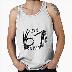 Six Seven Meme Shirt Funny Graphic Tee for Gen Z Tank