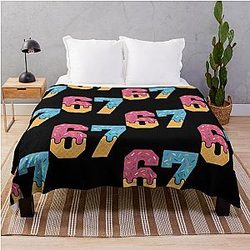 Ice Cream Drip Meme Number 67 Throw Blanket