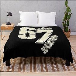 67 Six Seven Halloween Throw Blanket