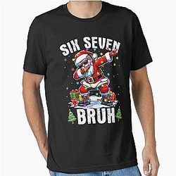 Bruh Six Santa Christmas Shirts Boys T-Shirt
