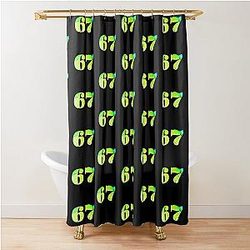 Number 67 Shower Curtain