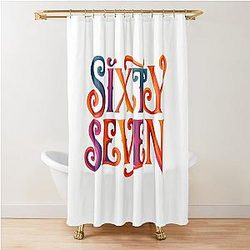 MIME OF ALL WORDS TEE SHIRT ai generated by Fraser Shower Curtain