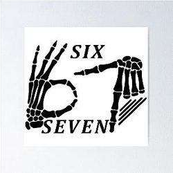 Six Meme Shirt - Funny Graphic Tee for Gen Z Poster