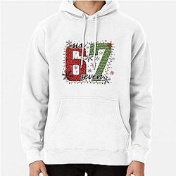 Merry Christmas Graphic Unisex Festive Number Design for Winter Christmas Season Pullover Hoodie