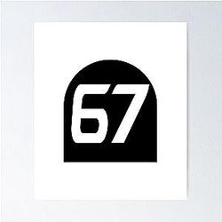 Number 67 Poster