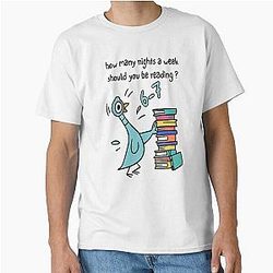 How Often Should You Be Reading Pigeon and Elephant Piggie Children's Books Classic T-Shirt