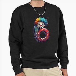 Number 6 Clown Meme Pullover Sweatshirt