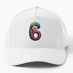 Number 6 Shirt with Clown Meme Baseball Cap