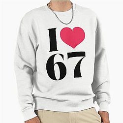 I Love Retro Vintage Number Tee Funny Birthday Gift Idea Pullover Sweatshirt