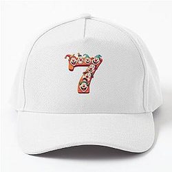 Number 7 Shirt with Clowns Meme Baseball Cap
