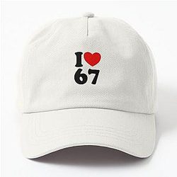 Fun Number 6-7 I Heart Six Seven Gear Dad Hat