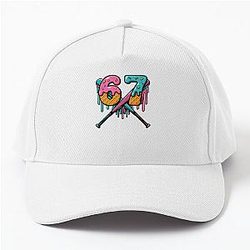 Fun Ice Cream Drip 67 Number Six Seven Baseball Gear Cap