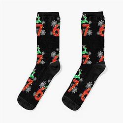 Number 67 Matching Christmas Boys Youth Kids Socks