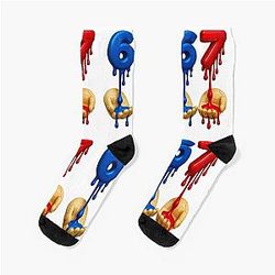 67 Meme Design Socks